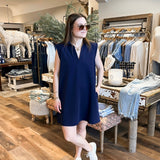 The Elizabeth Dress (Navy)