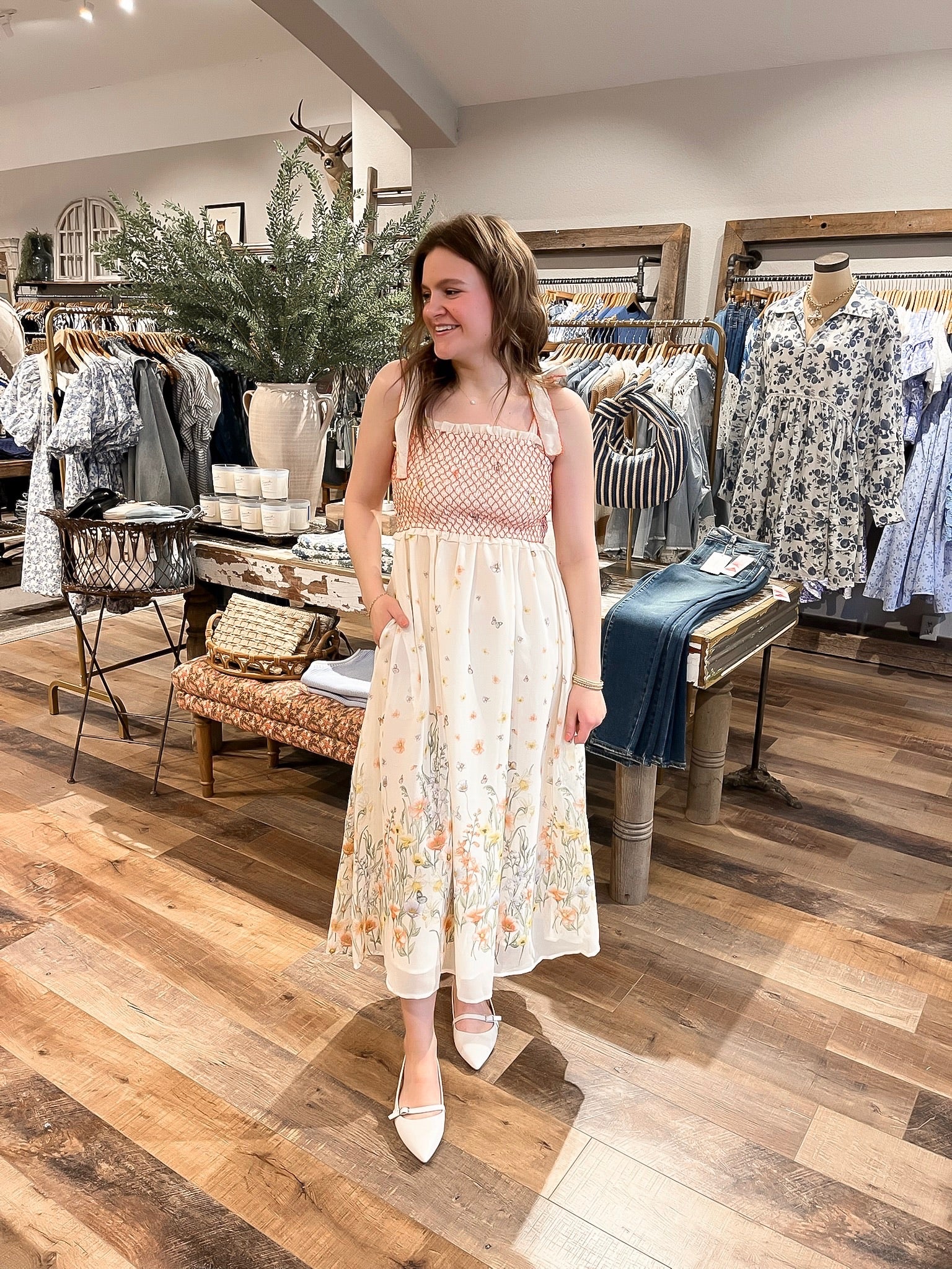 The Bella Butterfly Floral Dress