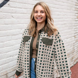 The Checkered Sherpa Jacket